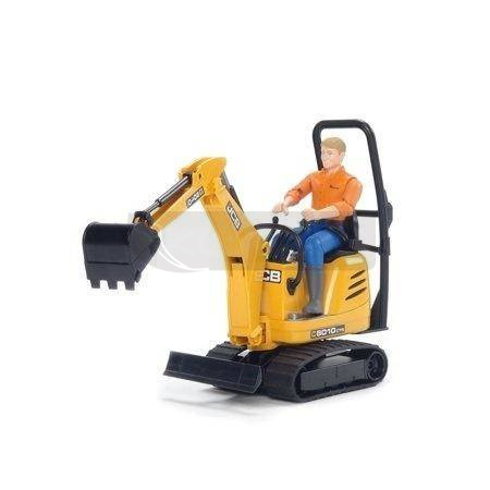 Mikrokoparka JCB 8010 CTS z figurką budowlańca