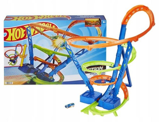 HOT WHEELS ACTION ZESTAW TORÓW WYŚCIGOWE TORNADO + autko 1:64 HJT51