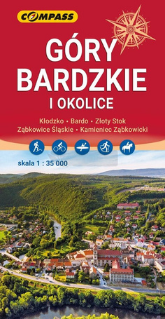 Mapa turystyczna - Góry Bardzkie i okolice