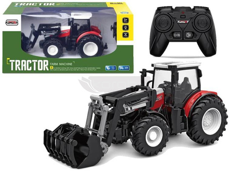Traktor zdalnie sterowany 2,4 G czerwony