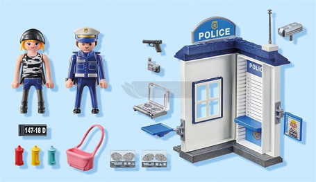 PLAYMOBIL ACTION HEROES 71733 Policyjny pokój przesłuchań, dla dzieci +4