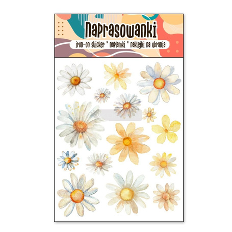 Naprasowanki Termo Naklejki na Ubrania Stokrotki