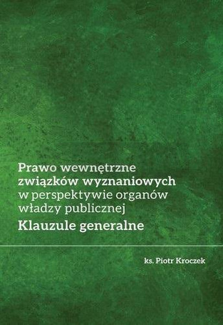 Prawo wewnętrzne związków wyznaniowych...