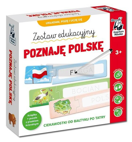 Kapitan Nauka. Poznaję Polskę. Książka + puzzle