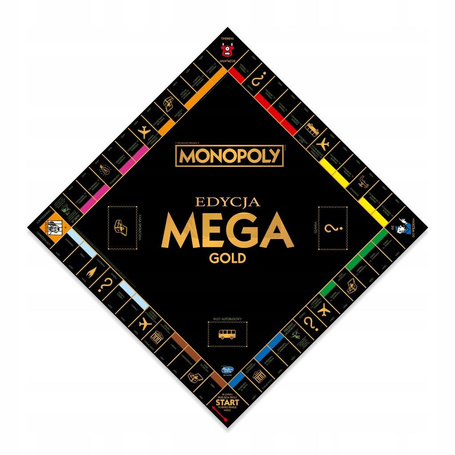 GRA PLANSZOWA MONOPOLY edycja MEGA GOLD edycja specjalna, gra rodzinna 6770