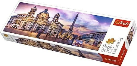 Puzzle 500 elementów Panorama - Piazza Navona, Rzym