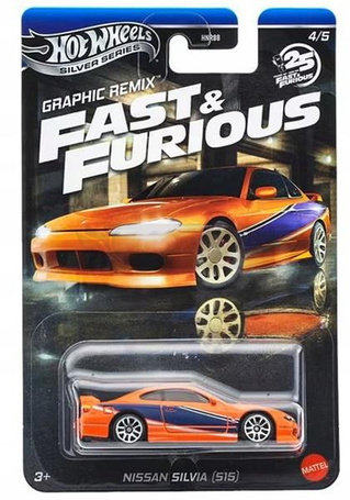 HOT WHEELS Silver Series FAST & FURIOUS GRAPHIC REMIX 4/5 Nissan Silva JBY48