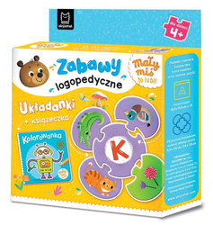 Mały miś to lubi! Zabawy logopedyczne. Układanki