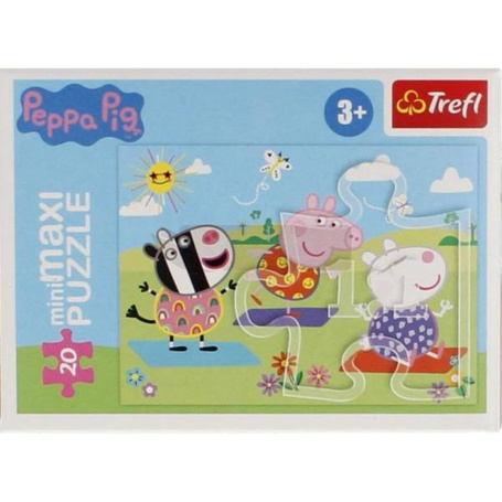 Puzzle 20 miniMaxi Beztroski dzień Peppy 1 TREFL