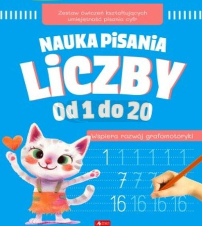 Nauka pisania. Liczby od 1 do 20