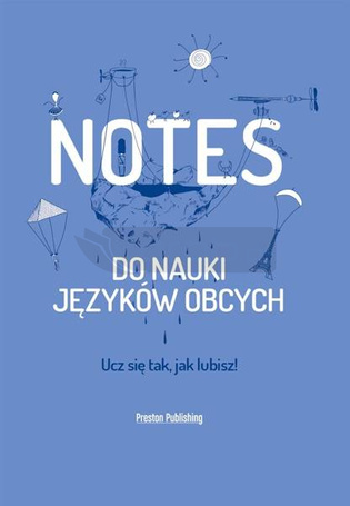 Notes do nauki języków obcych niebieski