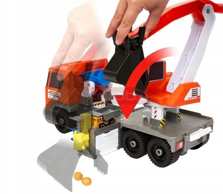 MATCHBOX CIĘŻARÓWKA KOPARKA duży pojazd funkcyjny HPD64