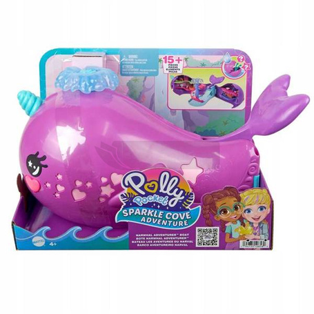 LALKA POLLY POCKET ZESTAW NARWAL ŁÓDŹ z basenem HKV71