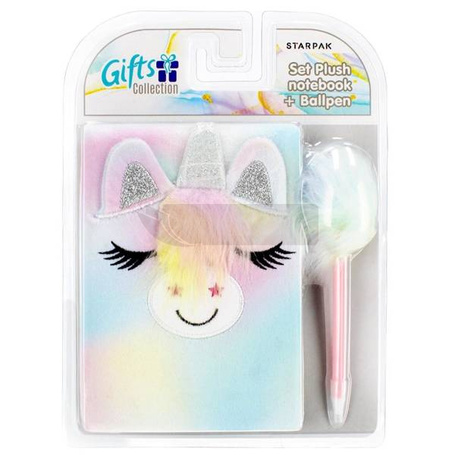Notes pluszowy Unicorn + długopis