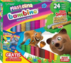 Plastelina 24 kolory BAMBINO
