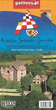 Mapa turystyczna - Księstwo Świdnicko - Jaworskie