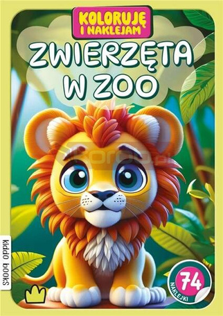 Koloruję i naklejam, Zwierzęta w zoo
