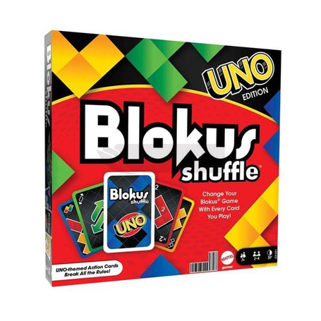 Gra Rodzinna Blokus Shuffle edycja z kartami UNO GXV91