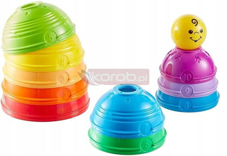 FISHER PRICE KUBECZKI DO USTAWIANIA dla malucha piramidka układanka W4472