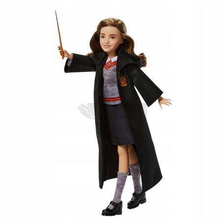 HARRY POTTER LALKA Hermiona Granger w mundurku Hogwartu + akcesoria JGM19