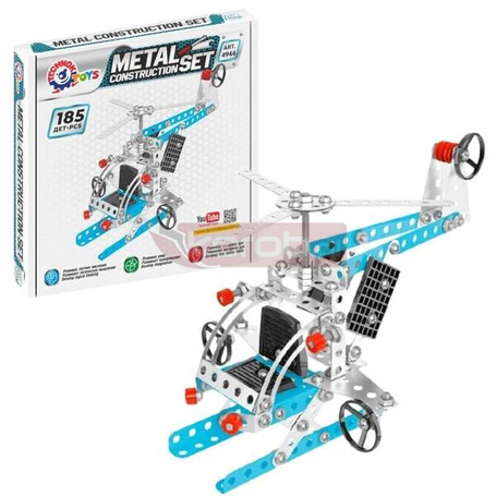 Zestaw konstrukcyjny metalowy helikopter