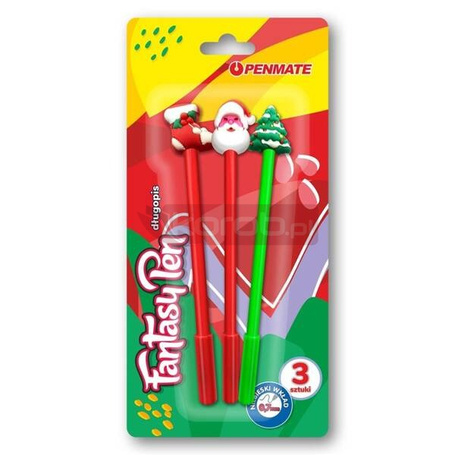 Długopis fantazyjny Świąteczny 3szt