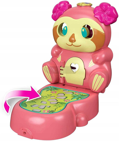 LALKA POLLY POCKET DOMEK Z LALECZKĄ LENIWIEC GTM59