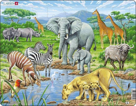 Układanka Afrykańska sawanna Maxi