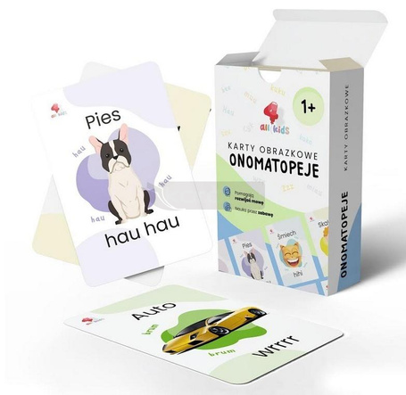 Karty edukacyjne Onomatopeje 34szt