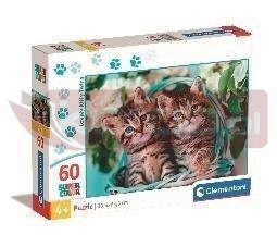 Puzzle 60 Super Kolor Lovely Kitty Twins