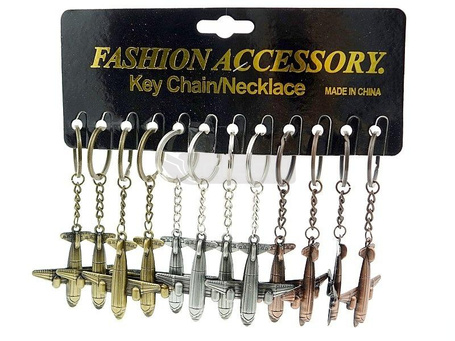 Brelok samolot metalowy (12szt)