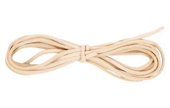 Sznurek do biżuterii ze sztucznej skóry biały