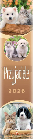 Kalendarz 2026 paskowy Przyjaciele
