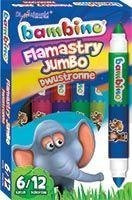 Flamastry dwustronne Jumbo 6/12 Bambino