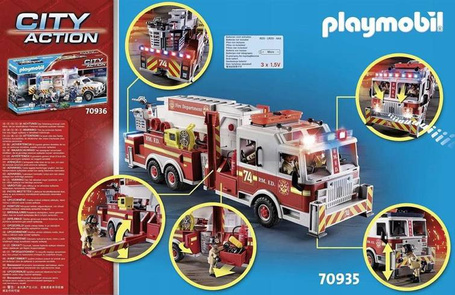 PLAYMOBIL City Action 70935 Wóz strażacki US Tower Ladder