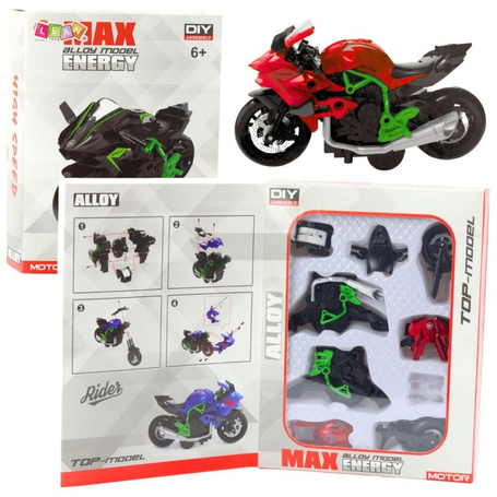 Motocykl do skręcania metalowy 1:14