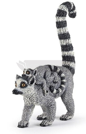 Lemur z młodym