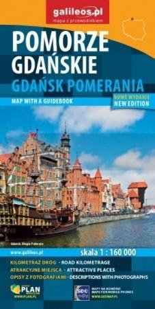 Mapa z przewodnikiem -Pomorze Gdańskie w.niemiecka