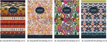 Notatnik ozdobny 165x240/64K linia FRESH