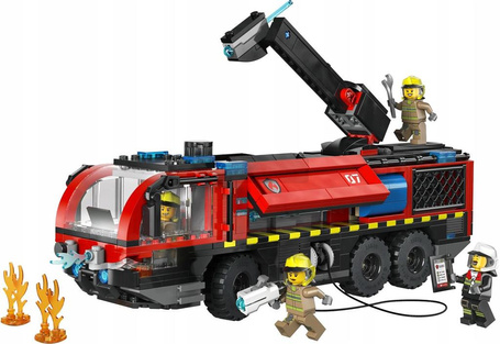 LEGO CITY 60499 Lotniskowy wóz strażacki, zestaw klocków dla dzieci +7 lat