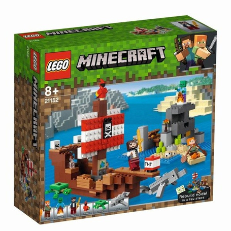 Klocki Minecraft 21152 BigFig - Steve z papugą