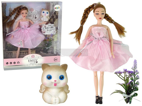 Lalka Emily warkocze kot kwiaty