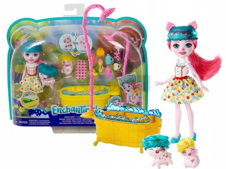 ENCHANTIMALS ZESTAW RADOSNA KĄPIEL PETYA PIG GJX36