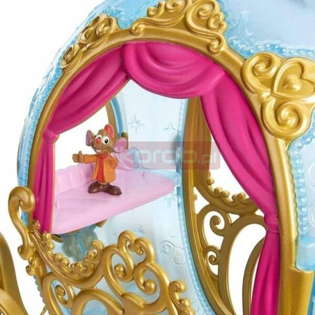 LALKA KSIĘŻNICZKA KOPCIUSZEK w karecie z białym koniem HLX35