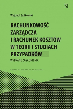 Rachunkowość zarządcza i rachunek kosztów..