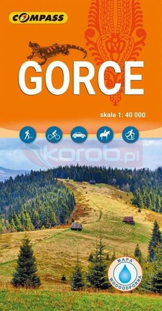 Mapa turystyczna - Gorce 1:40 000 laminat w.19