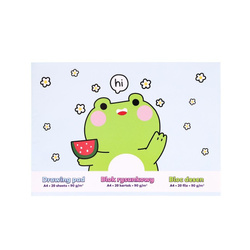 Blok rysunkowy A4/20K 90g Żaba