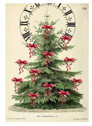 Karnet B6 z kopertą Święta Choinka i zegar