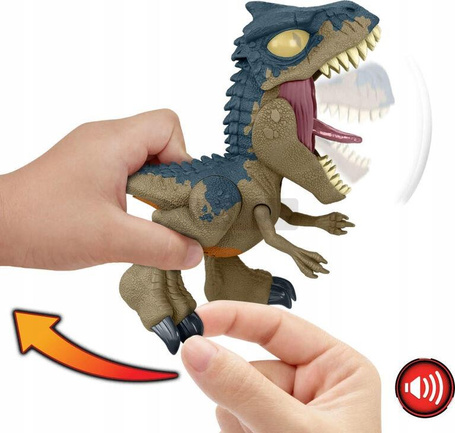 JURASSIC WORLD CHAOS THEORY DINOZAUR ALLOSAURUS figurka z dźwiękiem HVB45