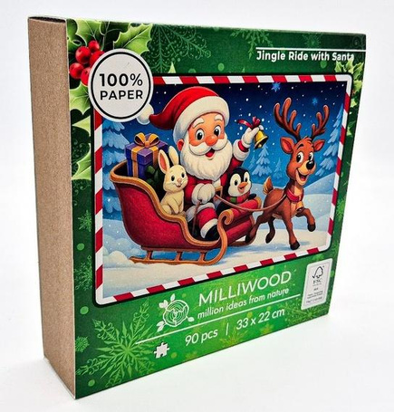 Puzzle 90 Podróż z Mikołajem ALEX